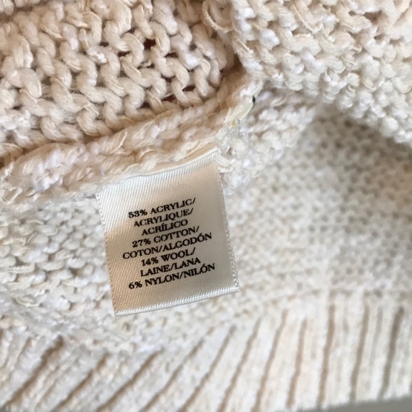 -Ann Taylor- Beautiful Cream Sweater! Size medium - Picture 7 of 7